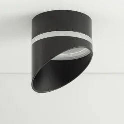 Nowodvorski Einbaustrahler GX53 Schwarz H: 12 cm Aluminium Modern* Spots|Wandleuchten