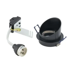 Outlet Nowodvorski Einbaustrahler Schwarz GU10 Aluminium Ø 7,5 cm punktuell