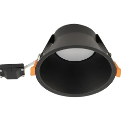 Nowodvorski Einbaustrahler Schwarz GX53 Metall Ø 14,5 cm Decke innen* Spots|Wandleuchten