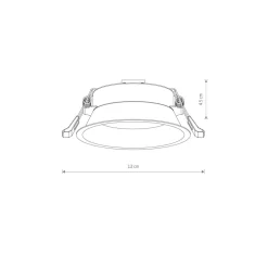 Clearance Nowodvorski Einbaustrahler Weiß GX53 Metall Ø 12 cm klein rund Decke