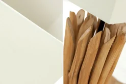 Clearance Invicta Interior Eindrucksvolle Tischlampe Modern echtes Holz 45cm