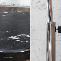 Invicta Interior Elegant Standlampe Retro Chrom Schwarz 180cm* Retro Lampen|Designerlampen