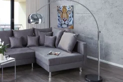 Invicta Interior Elegant Standleuchte Retro 170cm Chrom verstellbar* Schlafzimmer Lampen|Retro Lampen