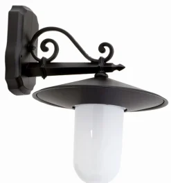 Lido Elegante Außenleuchte IP44 Rustikal Schwarz Aluminium* Außenleuchten Antik|Außenwandleuchten