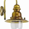 Lido Elegante Außenwandleuchte Maritim in Messing antik IP43* Außenleuchten Antik|Außenwandleuchten