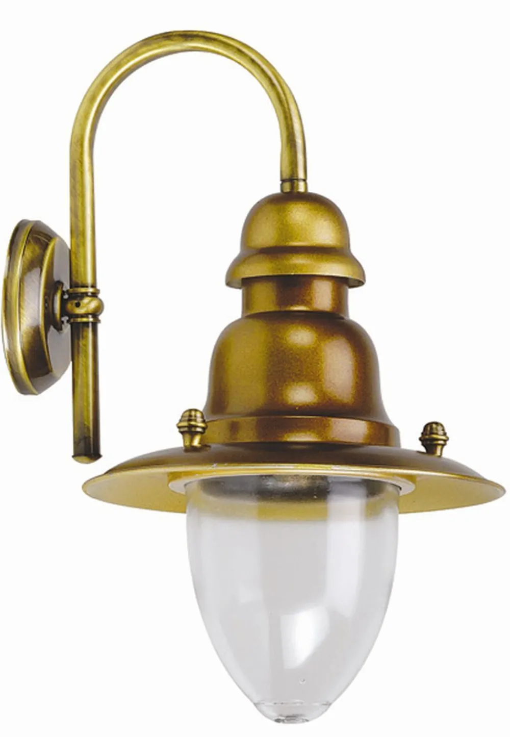 Lido Elegante Außenwandleuchte Maritim in Messing antik IP43* Außenleuchten Antik|Außenwandleuchten