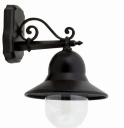 Lido Elegante Außenwandleuchte Schwarz Rustikal IP44 E27* Außenwandleuchten|Rustikale Lampen