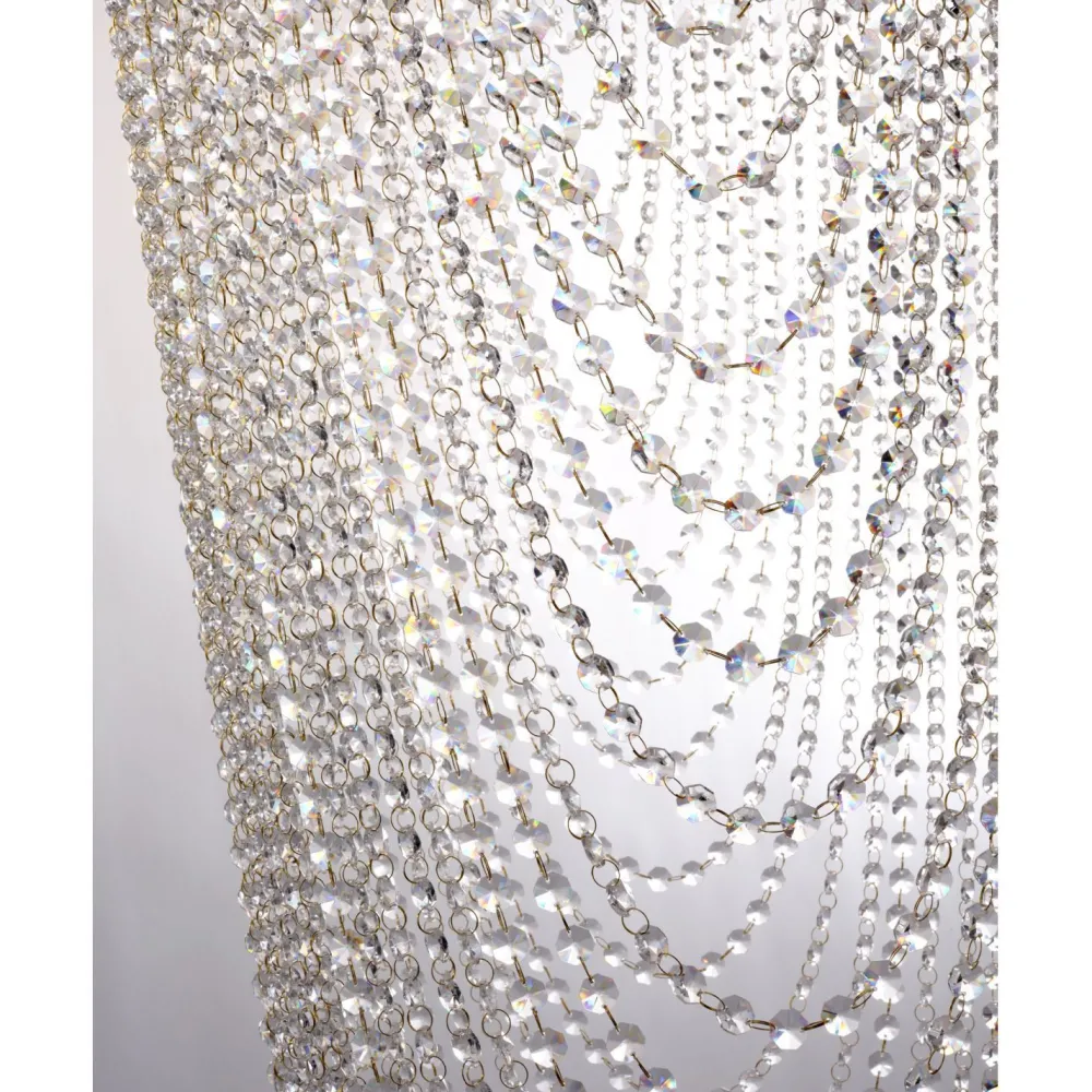 Sale Searchlight Elegante Deckenlampe Metall Glas GU10 Ø65 cm 10-flammig