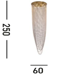 Sale Searchlight Elegante Deckenlampe Metall Glas GU10 Ø65 cm 10-flammig