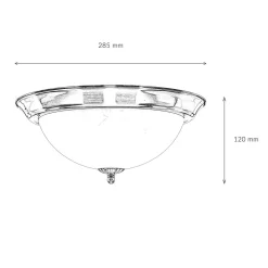 Easylight Elegante Deckenlampe Wohnzimmer Jugendstil 2xE27 TOP* Glaslampen|Jugendstil Lampen