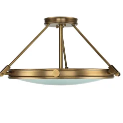 Discount Elstead Elegante Deckenleuchte Glas Jugendstil rund Wohnzimmer