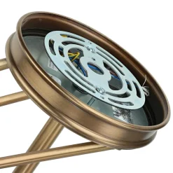 Discount Elstead Elegante Deckenleuchte Glas Jugendstil rund Wohnzimmer