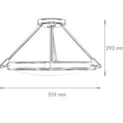 Discount Elstead Elegante Deckenleuchte Glas Jugendstil rund Wohnzimmer