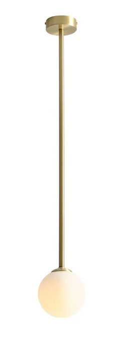 Clearance ALDEX Elegante Deckenleuchte Metall in Messing E14 Glas Kugel