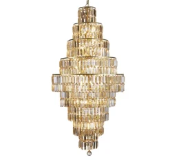 Searchlight Elegante Hängelampe Glas Metall Ø60 cm E14 in Messing* Hängelampen|Esszimmer Lampen