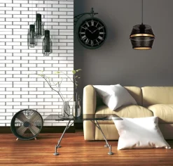 Belis Elegante Hängelampe Metall Schwarz Gold E27 Ø20 cm* Hängelampen|Bürolampen