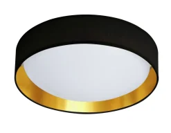 Best Searchlight Elegante LED Deckenleuchte Ø50 cm 25 W in Schwarz Gold