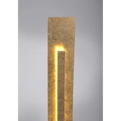 Paul Neuhaus Elegante LED Stehlampe warmweiß 141 cm in Blattgold* Wohnzimmerlampen|Metall Lampen
