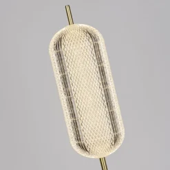 Searchlight Elegante LED Stehleuchte Metall 154 cm 23 W in Messing* Wohnzimmerlampen|Metall Lampen