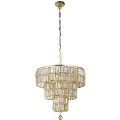 Searchlight Elegante Pendelleuchte Glas Metall Ø50 cm E14 Modern* Hängelampen|Esszimmer Lampen