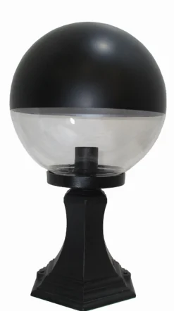 Lido Elegante Sockelleuchte Kugel Schirm 44cm hoch IP44 E27* Außenleuchten Antik|Rustikale Außenleuchten