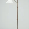 Berliner Messingleuchten Elegante Stehleuchte Berliner Messing Glas E27 160 cm* Wohnzimmerlampen|Metall Lampen