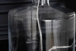 Hot Invicta Interior Elegante Tischleuchte AQUAMENTI Weiß Glas Stoff