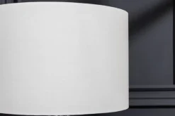 Hot Invicta Interior Elegante Tischleuchte AQUAMENTI Weiß Glas Stoff