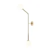 Hot ALDEX Elegante Wandlampe Metall Glas in Gold E14 99 cm hoch