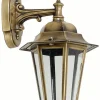 Sale Lido Elegante Wandlampe PRESPES Messing Rustikal IP43