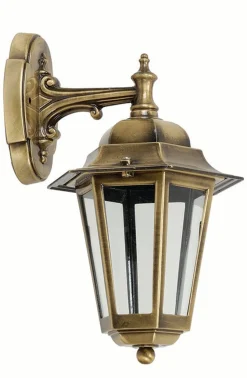 Sale Lido Elegante Wandlampe PRESPES Messing Rustikal IP43