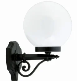 Sale Lido Elegante Wandleuchte außen Schwarz Weiß Kugelschirm