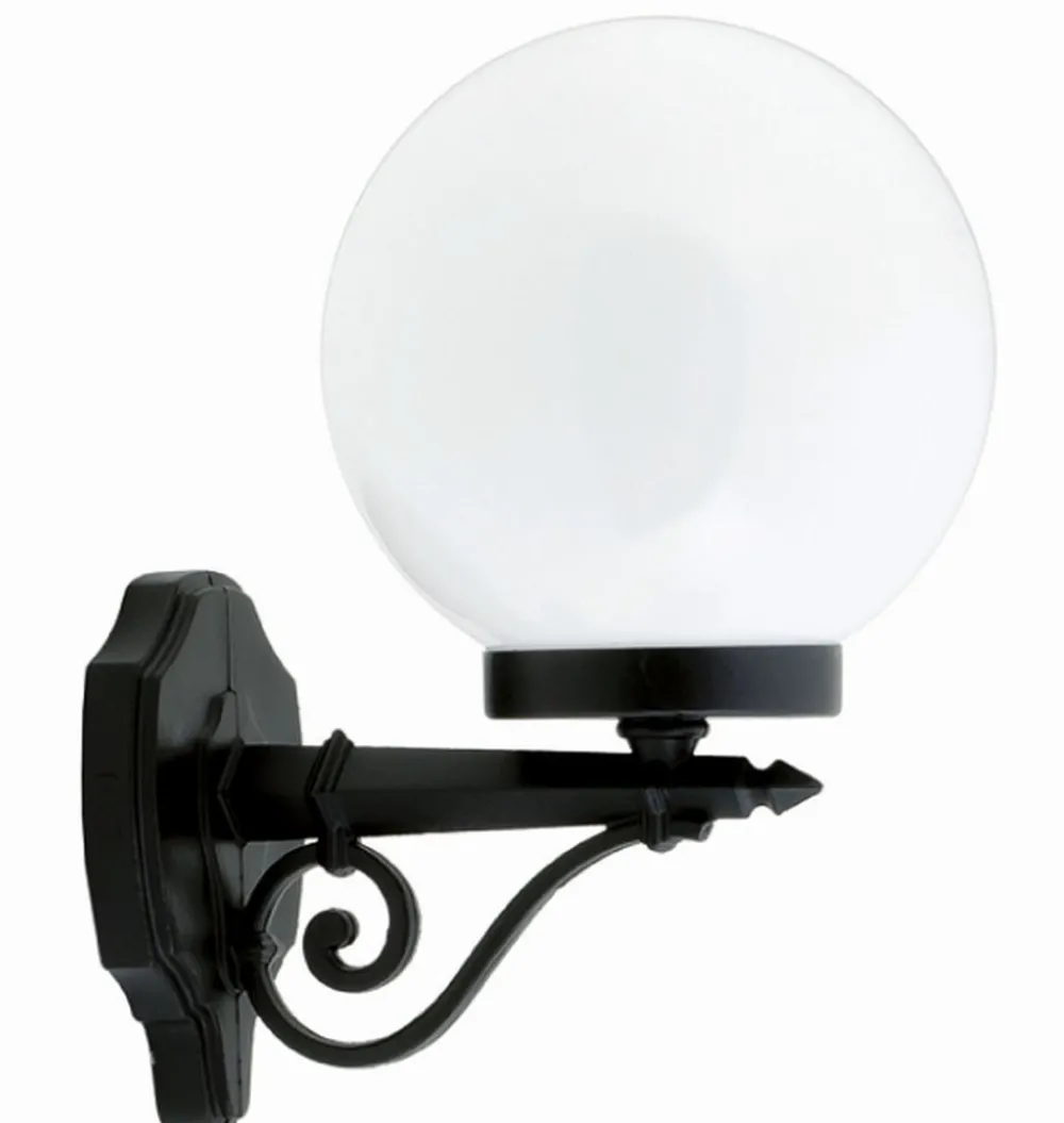 Sale Lido Elegante Wandleuchte außen Schwarz Weiß Kugelschirm