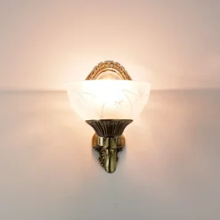 Easylight Elegante Wandleuchte HENRY in Messing Jugendstil* Jugendstil Lampen|Wohnzimmerlampen