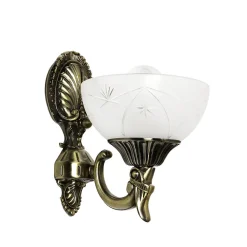 Easylight Elegante Wandleuchte HENRY in Messing Jugendstil* Jugendstil Lampen|Wohnzimmerlampen