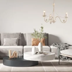 Lamkur Eleganter Kronleuchter KELSIE Rustikal 3-flmg* Hängelampen|Esszimmer Lampen