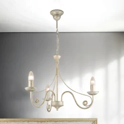 Lamkur Eleganter Kronleuchter KELSIE Rustikal 3-flmg* Hängelampen|Esszimmer Lampen