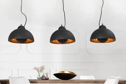 Discount Invicta Interior Esszimmer Lampe Pendelleuchte Schwarz Retro E27