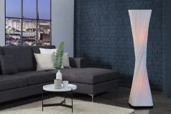 Invicta Interior Extravagante Standleuchte Retro 120cm weiß* Retro Lampen|Stehlampen