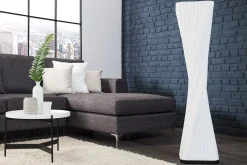 Invicta Interior Extravagante Standleuchte Retro 120cm weiß* Retro Lampen|Stehlampen