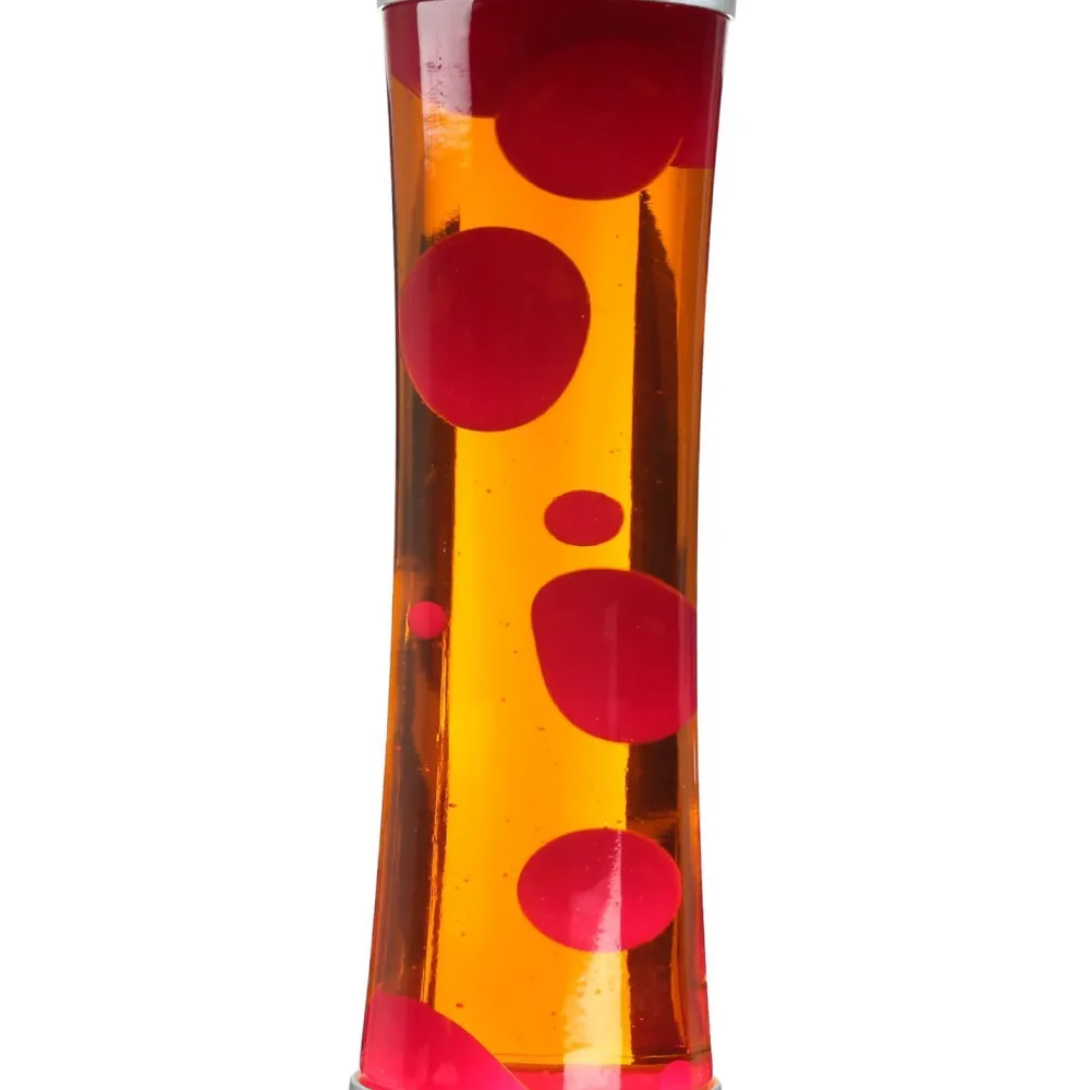 Easylight Feurige Lavalampe Rot Orange SANDRO 39cm mit Schalter* Retro Lampen|Lavalampen