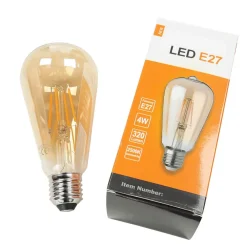Easylight Filament Leuchtmittel LED E27 dimmbar 4 W 2500 K warmweiß 320 lm - LM10060* Leuchtmittel