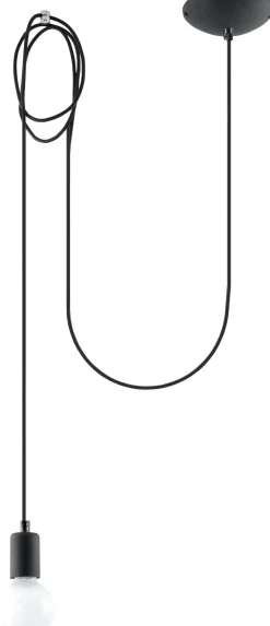 Sollux Flexibel Hängelampe Schwarz max. 3 m E27 flexibel* Wohnzimmerlampen|Esszimmer Lampen