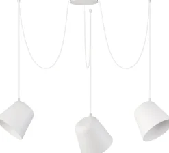 Clearance Sigma Flexible Hängeleuchte Jawa 3 lange Pendel Weiß
