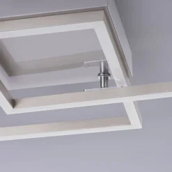 Just Light Flexible LED Deckenleuchte in Stahl 3000 K B:35,9 cm* Wohnzimmerlampen|Metall Lampen