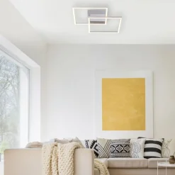 Just Light Flexible LED Deckenleuchte in Stahl 3000 K B:35,9 cm* Wohnzimmerlampen|Metall Lampen