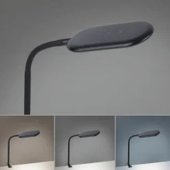 Clearance Just Light Flexible LED Klemmleuchte Schwarz 3000-6000 K dimmbar