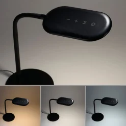 Just Light Flexible LED Tischlampe Schwarz 3000-6000 K 7 W dimmbar* Bürolampen|Schlafzimmer Lampen