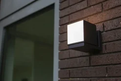 Eco-Light Flexible LED Wandleuchte Schwarz IP54 3000 K Aluminium* Metall Lampen|Led Außenleuchten