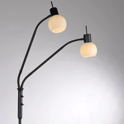 Just Light Flexible Stehleuchte Glas Metall 170 cm inkl E14 3000 K